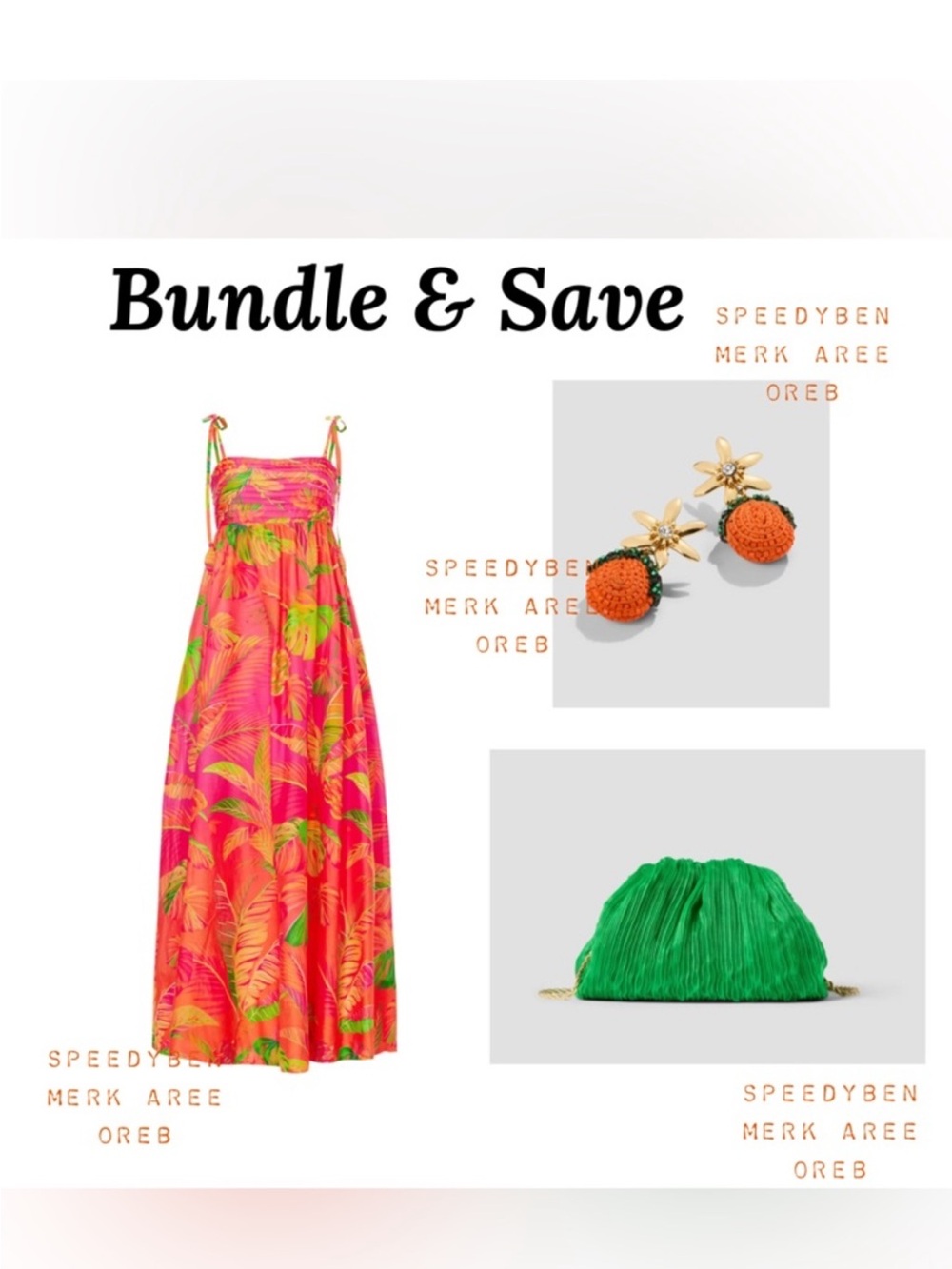 Farm Rio Ombré Forest Maxi Dress Pink Orange Multicolor Small Tropical Beach - Picture 13 of 13